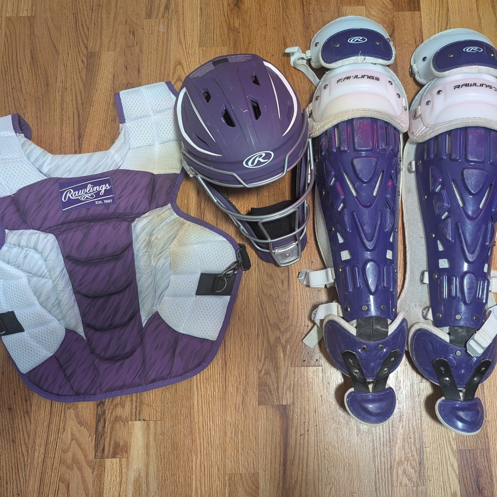 Rawlings Purple Catcher's Gear Set
